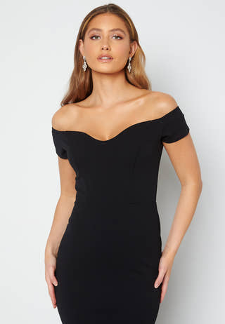 Off Shoulder Frill High Low Dress