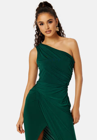 One Shoulder Rouch Dress