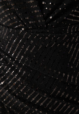 Sequin Rouch Maxi Dress