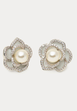 Coco Rose Earrings - Ivory Mist