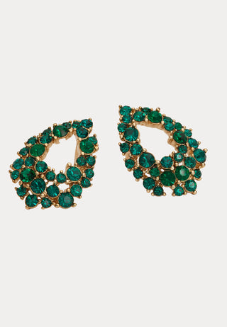 Petite Alice Earrings - Emerald
