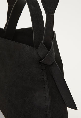 Suede Knot Shoulder Bag