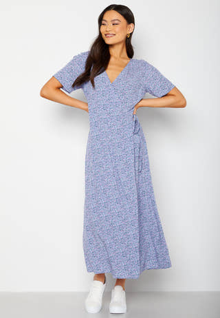 Ema Elise L/S Long Wrap Dress