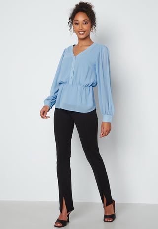 Mila L/S V-Neck Top