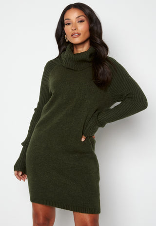 Nonsia rib L/S rollneck dress