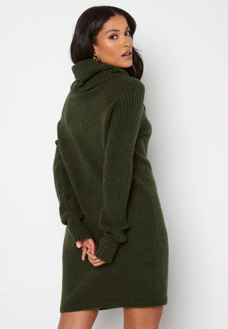 Nonsia rib L/S rollneck dress