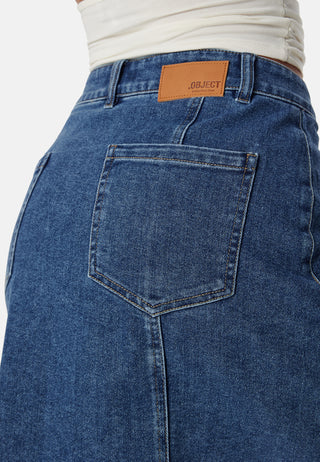 Objcarol Denim Short Skirt