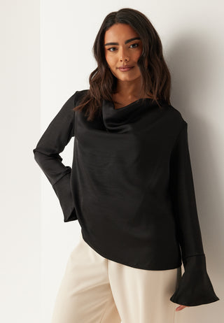Objchilli L/S Re Waterfall Top