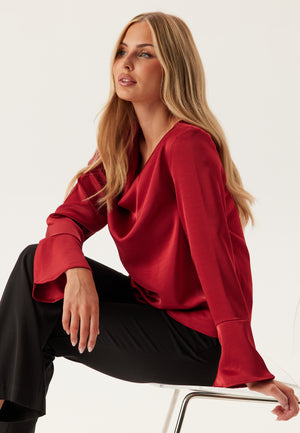 Objchilli L/S Re Waterfall Top