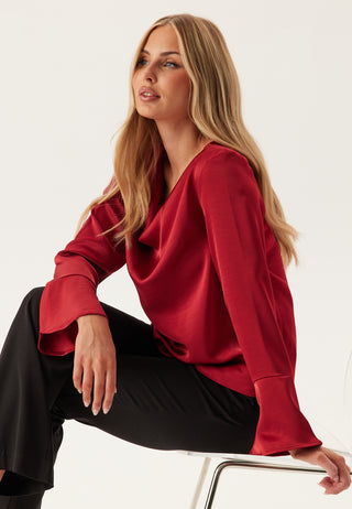 Objchilli L/S Re Waterfall Top