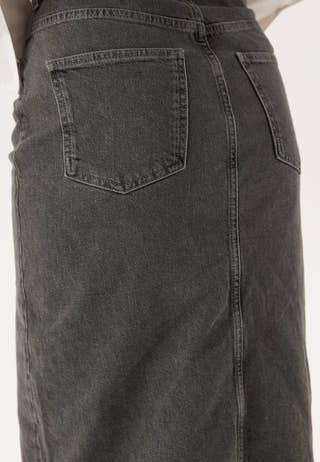Objellen Midi Denim Skirt