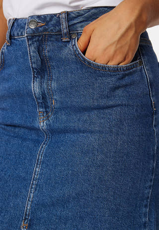 Objellen Midi Denim Skirt
