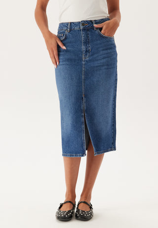 Objellen Mw Midi Denim Skirt