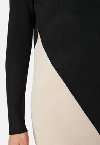 Objester Block Knit Dress