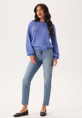 Objinge L/S RE O-NECK KNIT