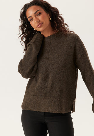 Objjuno L/S Lo O-Neck Knit Lo