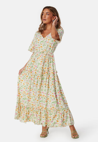 Objlorena New S/S Lang Kjole