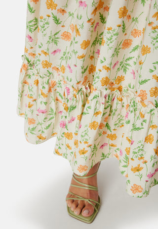 Objlorena New S/S Lang Kjole