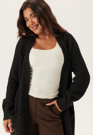 Objmilu Ls Lo Lang Strikket Cardigan