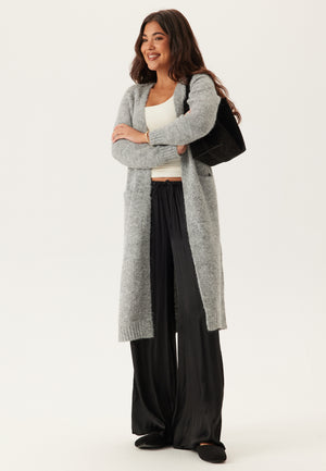 Objmilu Ls Lo Long Knit Cardig