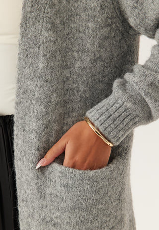 Objmilu lang strikket cardigan