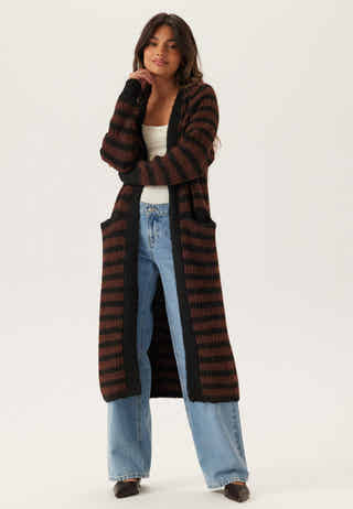 Objmilu Ls Lo Long Knit Cardig