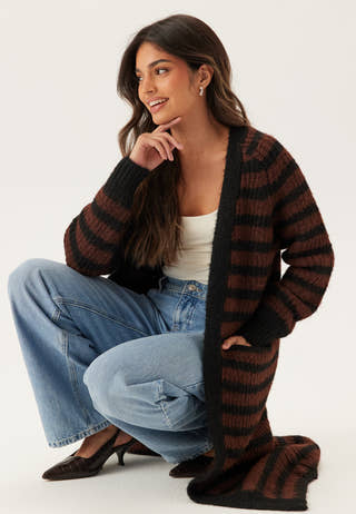 Objmilu Ls Lo Long Knit Cardig