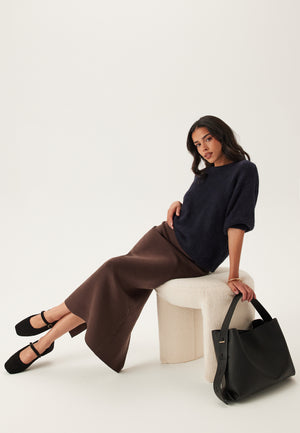 Objreynard High Waist Strikket Skjørt Noos