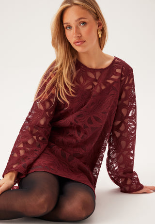 Objrose L/S RE LONG DRESS  RE