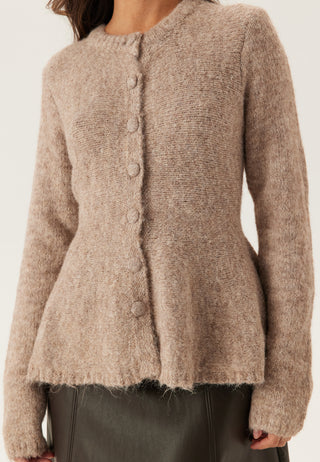 Objsaggia Re Ls Peplum Strikket Cardigan