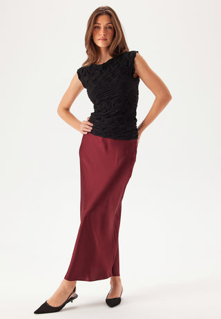 Objsateen Mw Ancle Skirt