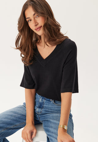 Objthess 2/4 Lo V-Neck Knit