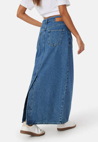 Objthylane long denim skirt
