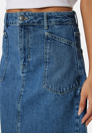 Objthylane long denim skirt
