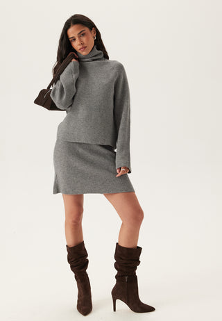 Objviola Ls Lo Rollneck Knit