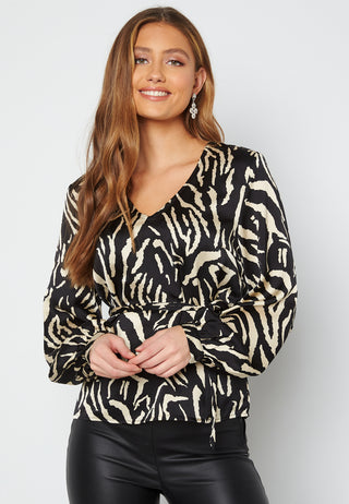 Papaya L/S V-Neck Top