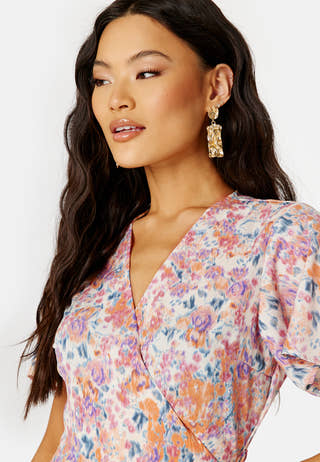 Papaya S/S Wrap Dress