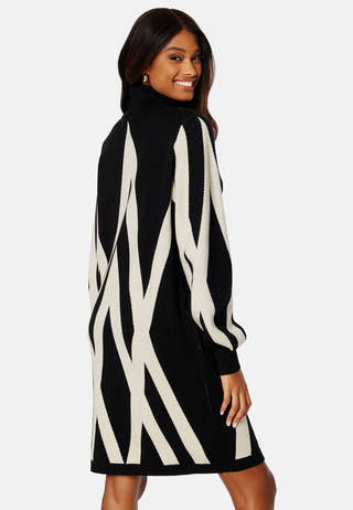 Objray L/S Knit Rollneck Dress