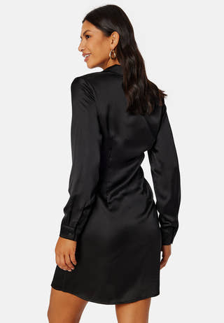 Sateen Knot Short Dress