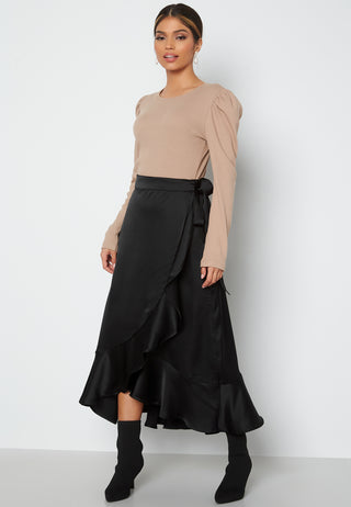 Sateen Wrap Skirt Fair