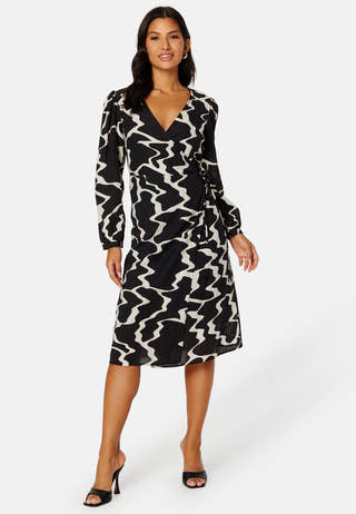 Vanja L/S Wrap Dress