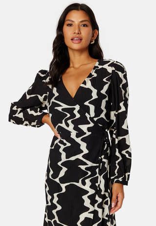 Vanja L/S Wrap Dress