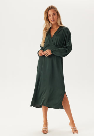 Vimarosa L/S V-NECK MIDI DRESS