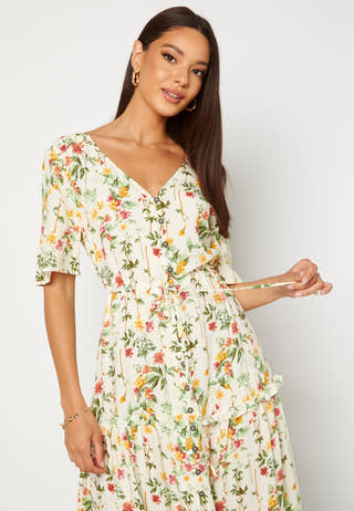 Objlorena S/S Long Dress