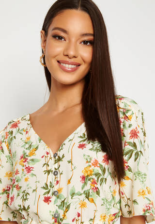 Objlorena S/S Long Dress