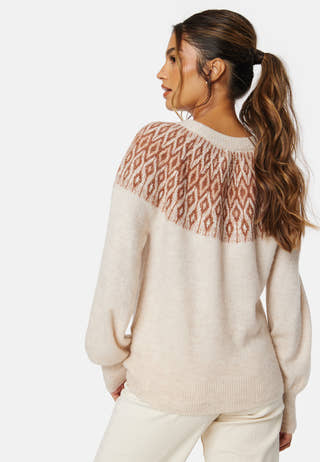Alina LS JQ O-Neck Knit