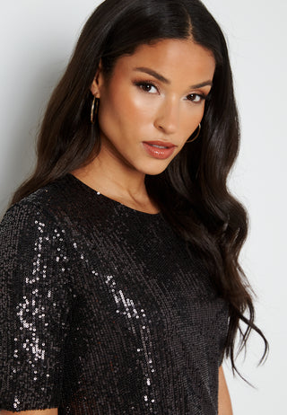 Bae S/S Tee Sequins Dress