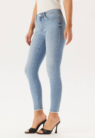 Blush Life Mid Raw Jeans
