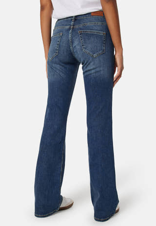 Blush Low Waist Flared Denim