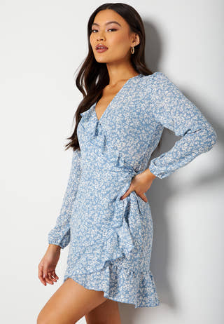 Carly L/S Wrap Dress